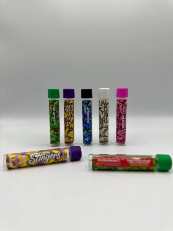 STINGERS X BUZZBAR 1.75g pre roll joints in stock Live diamond infused