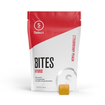 SELECT Classic Bites Strawberry Peach 10pk Gummies 100mg