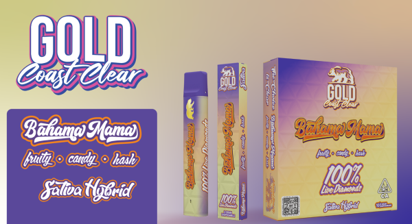 Gold Coast Clear Bahama Mama 2G Live Diamond Disposable