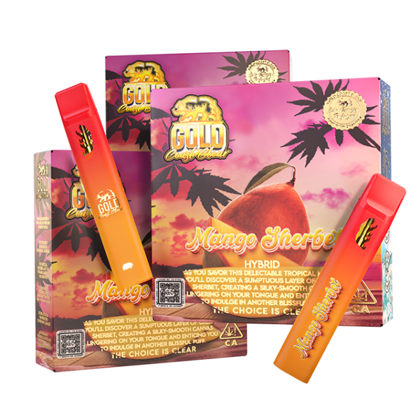 MANGO SHERBET 2G Live Resin Disposable Gold Coast Clear MANGO SHERBET 2G Live Resin Disposable