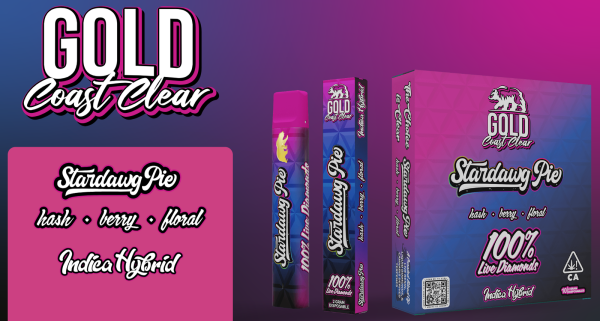 Stardawg Pie 2G Live Diamonds Disposable Gold Coast Clear Stardawg Pie 2G Live Diamonds Disposable