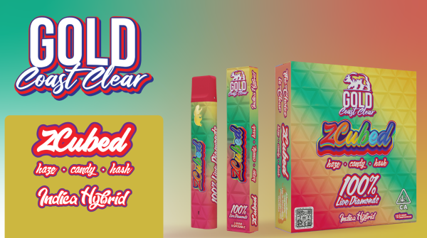 Gold Coast Clear ZCubed 2G Live Diamond Disposables