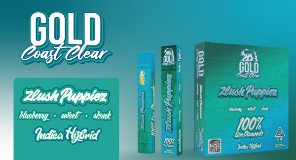 Zlush Puppiez 2G Disposable 10 COUNTS Gold Coast Clear Zlush Puppiez 2G Disposable 10 COUNTS
